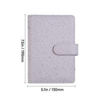 Durable PU Leather Savings Book a6 Budget Planner Cash Saving Organizer Loose Leaf Budget Binder