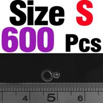 MNFT 600Pcs Carp Fishing Baitbands Transparent Elastic Fishing Boilie Pellet Bands Baits Bander/Holder/Stretcher Terminal Tackle
