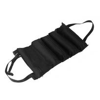 Oxford Cloth Roll-Up Tool Bag, 5 Zippered Pockets Pouch For Automotive Repair, Camping Gear, Mechanics Electricians Tools