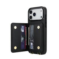 Crossbody Card Holder Wallet Leather Case For iPhone 17 Pro Max 16 Plus 15 Plus 14 13 12 11 Strap Pocket kickstand RFID Cover iPhone 7 / 8 / SE2 juoda