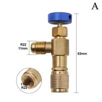 Refrigeration Charging Air Conditioning Adapter For R410A R22 1/4  Liquid Safety Valve Hose R22 Adapter Hand Tool Parts