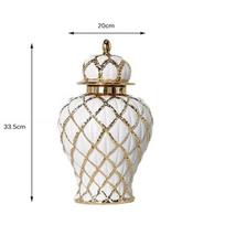 Prabangi Keraminė Galvanizuota Bendroji Stiklainis Namų Amatai Gėlių Dekoravimo Ornamentai Svetainė Prieškambaris Dekoratyvinė Vaza Porcelianas