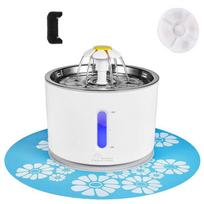 Pet Fountain Automatic Cat Water Fountain Dog Water Dispenser with LED Lights for Cats Dogs