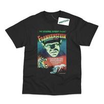 Retro Movie Poster Style Frankenstein Direct To Garment Printed T-Shirt L