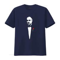 Vito Corleone Mafia Marlon Brando Culto Print T Shirt for Men Stylish and Unique Design vintage Washed designer clothes S
