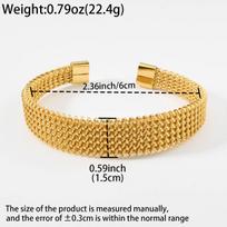 Gold Plated Milanese Bracelet Stainless Steel Woven Mesh For Women Classic Fashion Jewelry Gift Birthday Christmas Valentine's