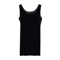 Women Nightgown V-Neck Sleeveless Seamless Ultra Thin Full Slips Sleepwear Solid Color Mid-length Underskirt Sling Tank Top Dress Women Clothing 3XL Round juoda