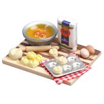 Baking Miniature Set Kitchen Food Play For Dollhouse 112 Scale Accessories Mini Food Eggs Milk Bread Model Pretend Play Scene