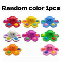 Gyro Fingertip Anti Pressure Push Bubble Fidget Spinne Face Changing Press Toy Children'S Fingertip Octopus Bubble Music