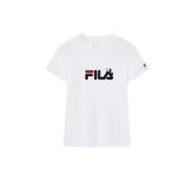 FILA Logo Print Classic Silky Panda Crew Neck Short Sleeve T-Shirt Women t-shirts White F51W228141FWT S