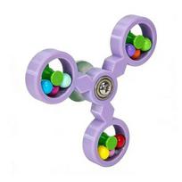 Pet Chew Toy Strong Suction Cup Fixation Bird Cages Colorful Ball Design 360-Degree Rotation Stress Relief Interactive Parrot Toy violetinė