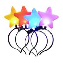 Star Headband Photo Props Fun Headband Party Light up Karaoke Party Hair Hoop Christmas for Christmas Stage 1