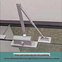 Lushe No-Drill Hydraulic Glass Door Closer