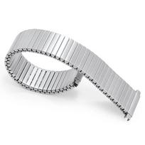 18mm 20mm 22mm Adjustable Width Elastic Straps Expansion Stainless Steel Watchband Brushed Silver Women Men Bracelet Accessories 18mm 20mm 22mm&XL about 160mm