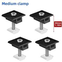 Solar Panel Mounting Fixing Clamp Adjustable Bracket End & Mid Clamp PV Panel Clip for Solar Panel PV System Install Accessories TypeB-4PCS-30MM