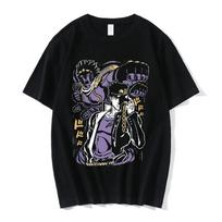 2026 New Anime Jojo Bizarre Adventure Graphic Men's T-Shirt Women Fashion Short Sleeve Casual Tops Cotton Oversize Streetwear S įvairiaspalvis