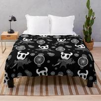 Hollow Knight pattern Throw Blanket Blanket For Decorative Sofa Designer Blankets Dorm Room Essentials Furry Blankets# S įvairiaspalvis