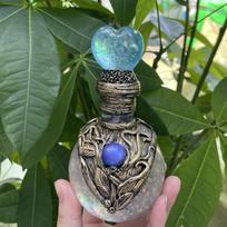 Mermaid Magic Bottle Resin Decor With Sparkling Halo For Home Garden Party Gift balta
