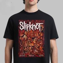 Slipknot 2025 Europos turo prekių ženklas Grupės nuotrauka Dvišonė Unisex marškinėliai Aukščiausios klasės prabanga Tinka tiek vyrams, tiek moterims Viršus Y2k S įvairiaspalvis