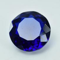14.90 Ct Lab-Created Purple Tanzanite ROUND Cut Certified Rare Loose Gemstone 16 mm violetinė