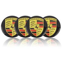 4 vnt. 3D automobilio ratlankio centrinio dangtelio lipdukas Automobilio emblema Ratlankio centrinis dangtelis Porsche Cayenne Macan 911 Boxster Cayman Panamera 718