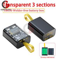18650 Battery Charger Case DIY Power Bank Box Transparent Mobile Power Supply Fast Charging Battery Holder Storage Box juoda