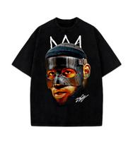 Lebron James Mask Basketball Graphic Design King James TShirt M