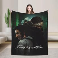 Frankenstein Movie 2025 (1) Flannel Blanket  Warm Throw Blanket for Couch Chair Decorative Fluffy Bedspread Sofa Bed Cover 130x150cm