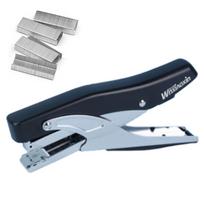 Multifunction Labor-Saving Stapler Hand Operated Anti-slip Heavy Duty Stapler Metal with 1000pcs Nails Paper Stapling Machine juoda