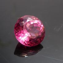 CERTIFIED 20.2 Ct Natural Pink Sapphire Round Heated Pendant Size Loose Gemstone 15.8 mm approx. rožinė