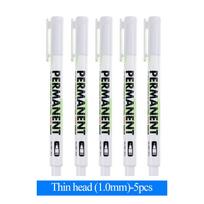 Leto 5/6/10/12Pcs White Waterproof Marker Pen Graffiti Paint Oil Car Tire Permanent 1.0/3.0mm Tip Graffiti Artist Supplies