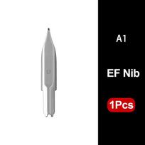 Replace EF/F Nib For MAJOHN A1/A2/A3 Press Resin Fountain Pens For Majohn A1 Ink Pen Accessories Writing Nib With Rubber Mat
