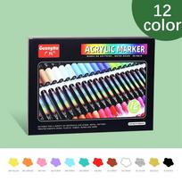 48 Colors Acrylic Paint Pens Set for Rock Painting, Stone, Ceramic Glass, Wood, Canvas Water Based Art Markers Painting Supplies