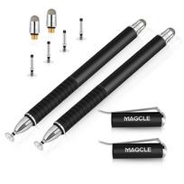 Universal Fiber Stylus 2 in 1 Disc Stylus Pen Mesh Fiber Tip Series Precision Touch Screen Pens for All Capacitive Touch Screens