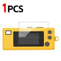 3in1 Tempered Glass&Transparent Case for KODAK Charmera 1987 Mini Digicam Camera Hard Cover for KODAK Keychain Blind Box Camera
