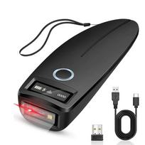 Belaidis 2D brūkšninio kodo skaitytuvas 1D 2D QR kodo skaitytuvas USB „Bluetooth“ Mini kišeninis QR skaitytuvas iOS Android Windows mobiliesiems mokėjimams juoda