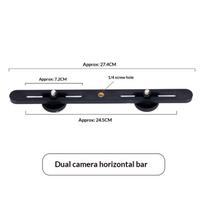 [YY34]Flash Bracket Mount Tripod With 2 Hot Shoe Adapter Screws For Digital SLR Camera Universal Double End Light Stand Holder