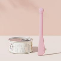 Pet cat long-handled can scoop multi-functional pet can opener cat feeding spoon lid opener for cat cans. rožinė