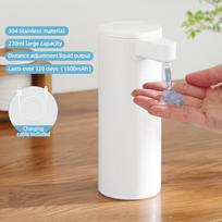 Automatic Soap Dispenser Stainless Touchless Rechargeable Hand Sanitizer Shampoo Detergent Dispenser for Kitchen Bathroom Toilet