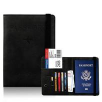 RFID Passport Cover PU Waterproof Travel Document Business Bandage Passport Holder Credit ID Card Wallet Multifunction Protector juoda