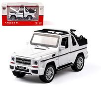 1/32 Scale Benz G500 Diecast automobilių modelio žaislas, patraukiama atgal žaislinė transporto priemonė su garsu ir šviesa vaikams, mažiems berniukams, mergaitėms, dovanų kolekcija 16*7*6.5cm balta