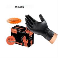 Ambo Chen Extra Thick Diamond Pattern Wear-Resistant Nitrile Auto Repair Gloves