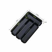 Quality 4/5 Compartments Cutlery Organizer Rectangle Easy Clean Spoon Fork Separation Box Drawer Divider Tray Kitchen