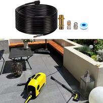 5800PSI Vamzdžių valymo žarna M22 jungtis Besisukantis purškimo antgalis Karcher K2 K3 Nutekėjimo kanalizacijos užsikimšimo šalinimo purškimo įrankių rinkinys 10m