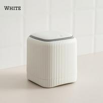 Luxury Mini Desktop Wastebasket with Press Type Recycle Bin Plastics Prevention Odor Trash Can  Office Desktop Kitchen Trash Can balta
