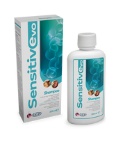 Sensitive Evo Shampoo, šampūnas šunims ir katėms su jautria ar niežtinčia oda, 200 ml