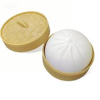 Multi-Colored Vibrant Dumpling Stress Balls Fidget Sensory Toy Squeeze Dough Ball For Stress Easing Stretchy Hand Toy With Food Steamer Desk
