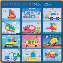 Eva 3D Foam Sticker Puzzle Game Diy Cartoon Animal Transportation Dinosaur Learning Education Toy For Toddler Kid Art Craft Kit