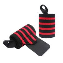2Pcs Wrist Compression Strap Adjustable Wrist Support Wrap Sprain Prevention Men Women Strength Training Weightlifting Deadlifts Wrist Brace 2pcs raudona