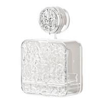 Soap Box with Draining Vacuum Suction Cup No Drilling Soap Dish Transparent Large Capacity Soap Holder Bathroom Storage S
